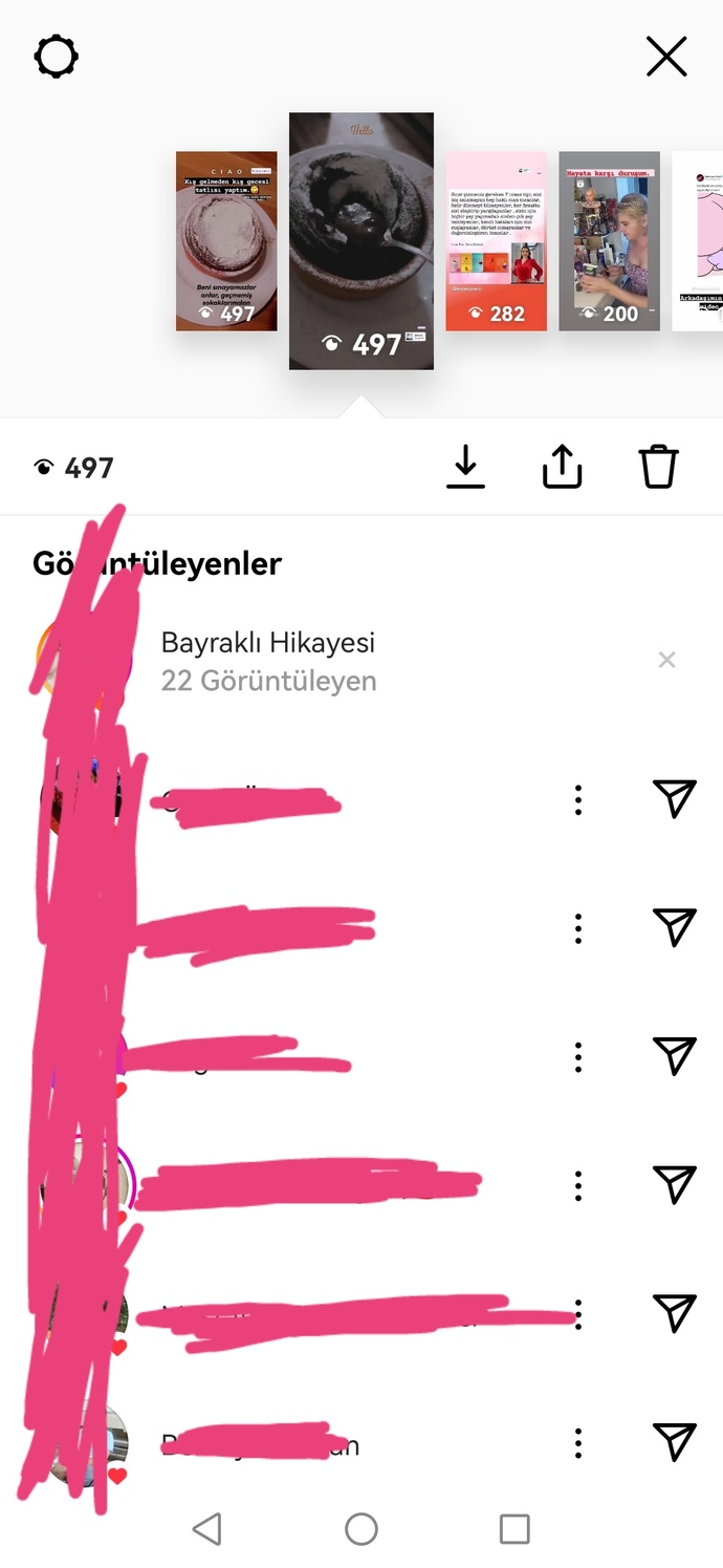 Whatssap ve instagram durum izlenme sayılarınız birbirine yakın mı uzak mı?
