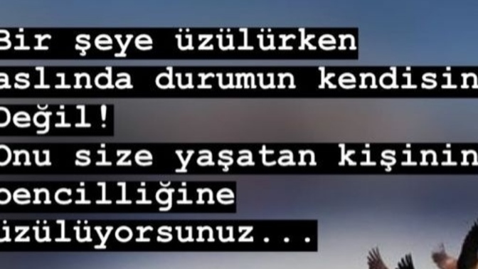 Size yapılanlara mı üzülüyorsunuz, yapan kişiye konduramadığınıza mı?