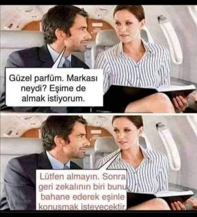 Çok güzel bir parfüm kullanan kişiyi çevirip markasını sorarmısınız?