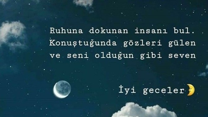 İyi geceler mesajınız benden gelsin mi?