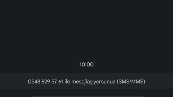 Bu mesajdan kendisine gelen var mı?