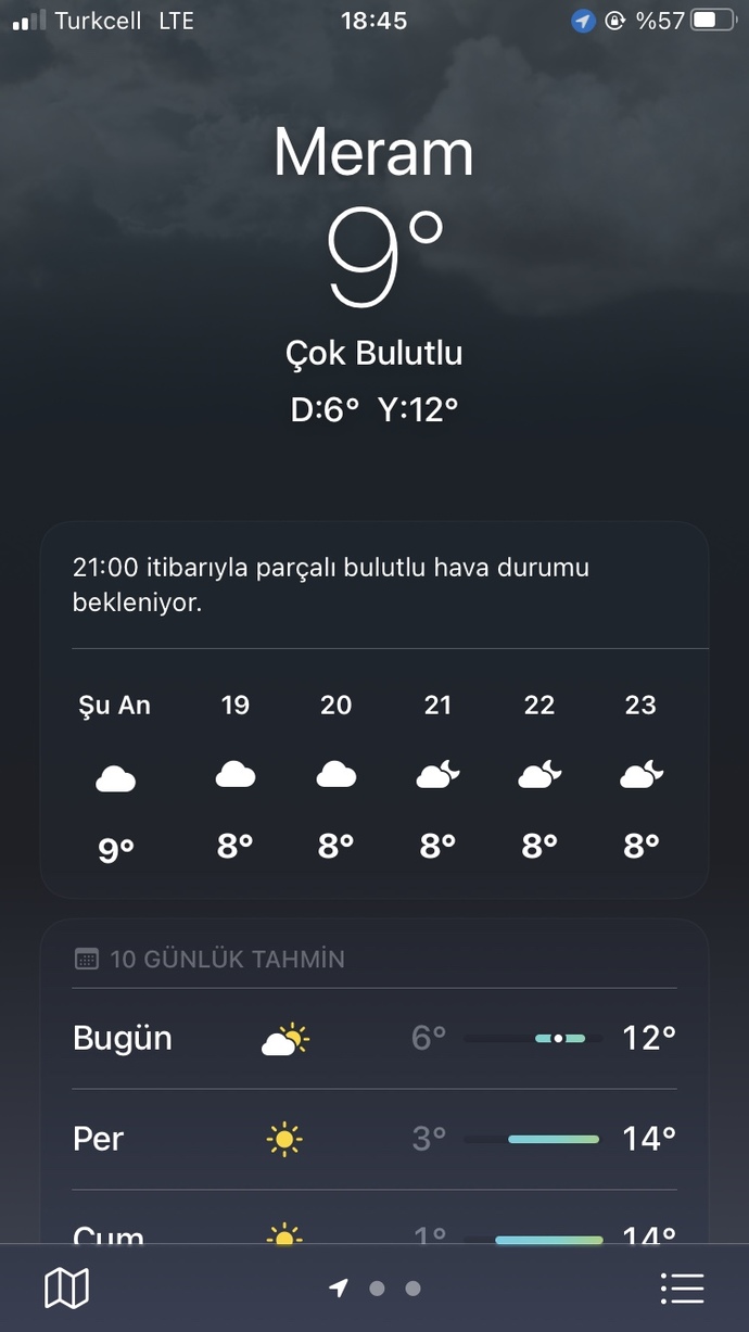 Bulunduğunuz yere kış geldi mi?