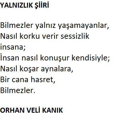Yalnızlık sizin gözünüzü korkutur mu, yalnız kalmayı seviyor musunuz?