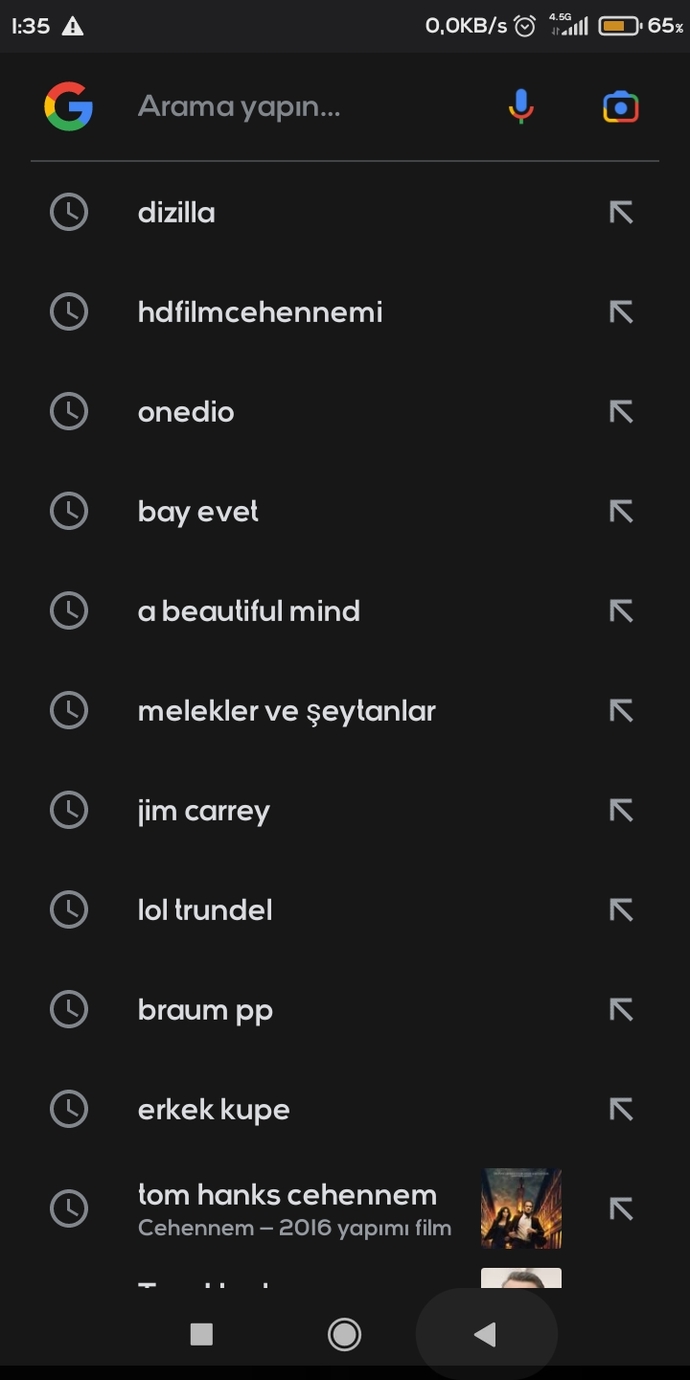 Google'da en son neyi aradınız?