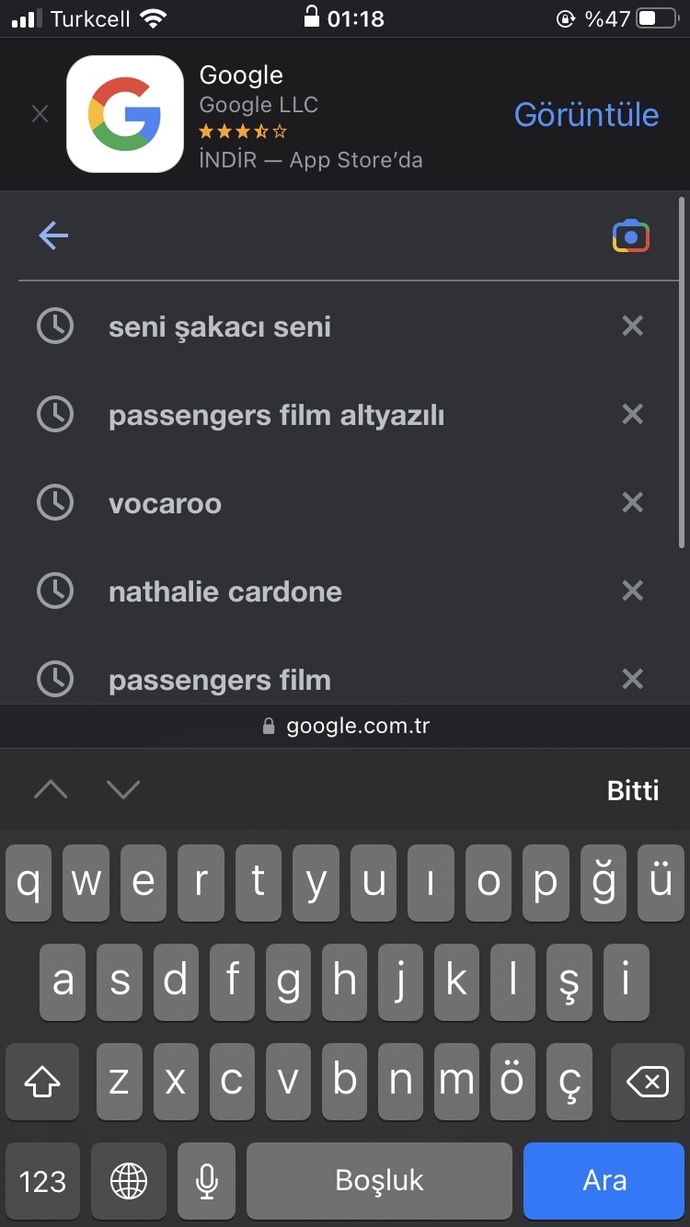 Google'da en son neyi aradınız?
