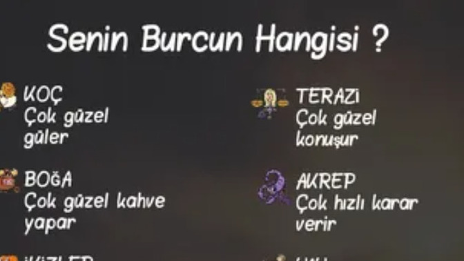 Senin burcun neyi çok güzel yapar?