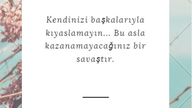 Sık sık kendinizi başkalarıyla kıyaslarken bulur musunuz?