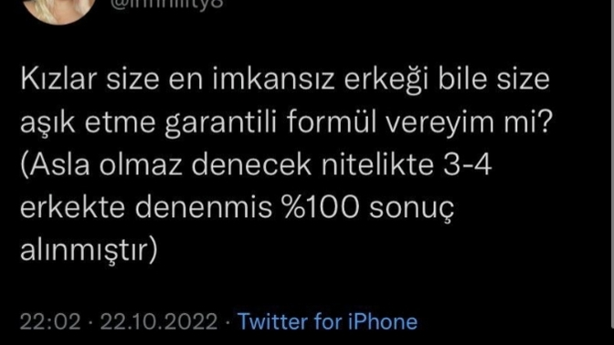 Bu kızın istediğimiz her erkeği elde etme yöntemi sizce tutar mı?