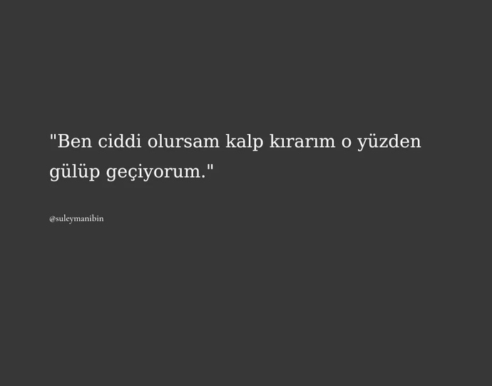 Yaşanılanları ciddiye alır mısınız yoksa gülüp geçer misiniz?