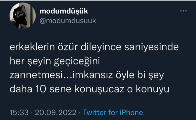 Özür dileyince her şey unutulmuyo
