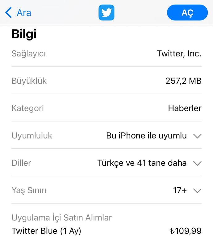 Twitterın mavi tik Türkiye ücreti belli oldu. Satın almayı düşünüyor musunuz?