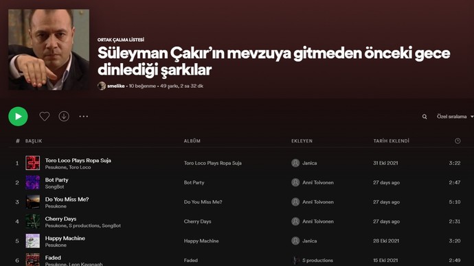 En yaratıcı playlist ismi sence hangisi? Sen olsaydın playlistine nasıl bir isim koyardın?
