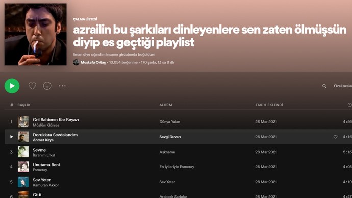 En yaratıcı playlist ismi sence hangisi? Sen olsaydın playlistine nasıl bir isim koyardın?