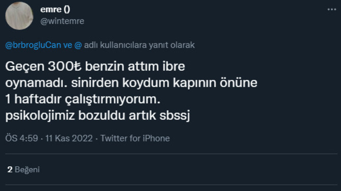 Yakıt fiyatları yüzünden arabasını çalıştıramayan var mı?