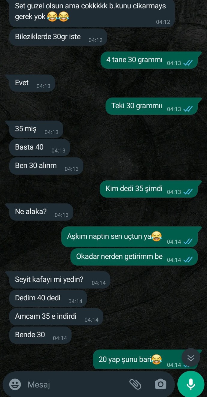 Nişanlım bana gram hesabı yaptı ve düğüne 5 gün kala nişanı attım?