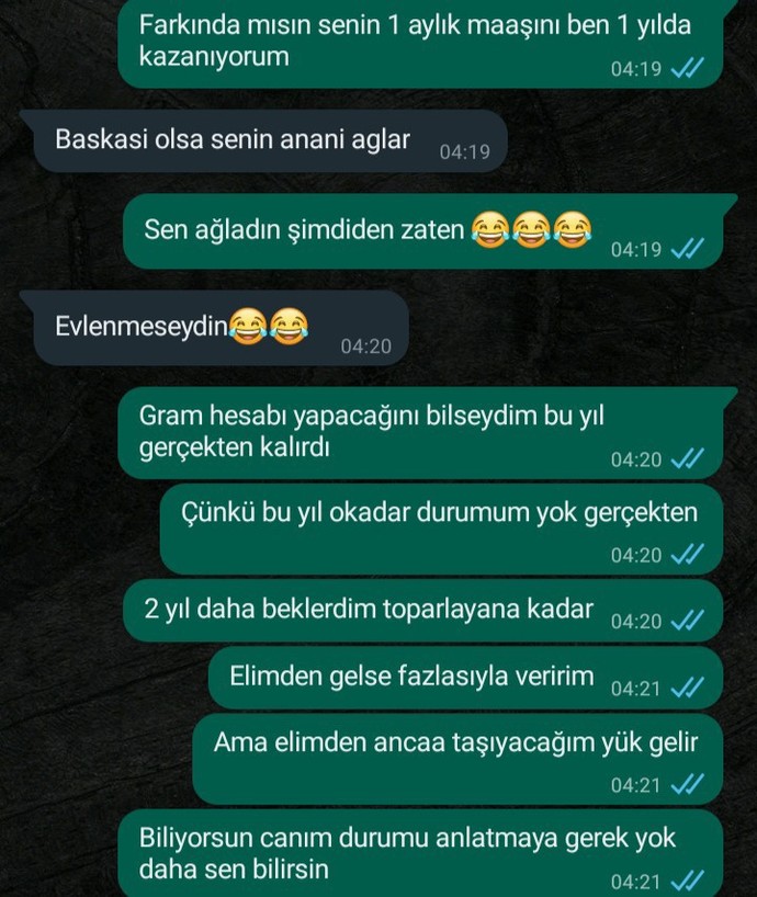 Nişanlım bana gram hesabı yaptı ve düğüne 5 gün kala nişanı attım?
