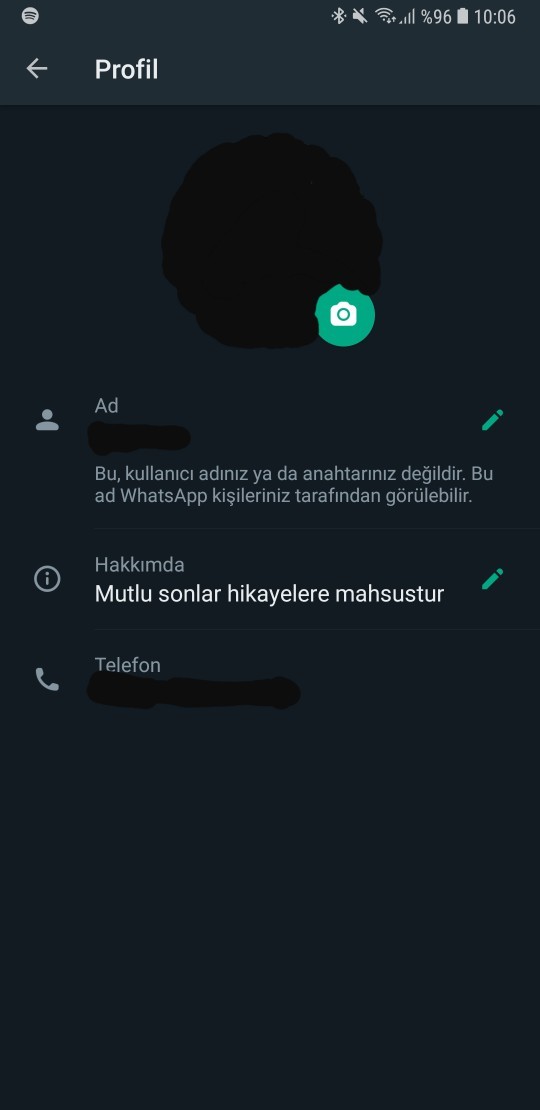 Whatsapp durum mesajınızda ne yazıyor?