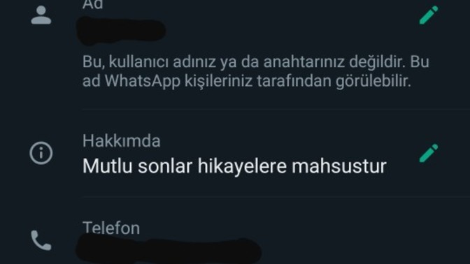 Whatsapp durum mesajınızda ne yazıyor?