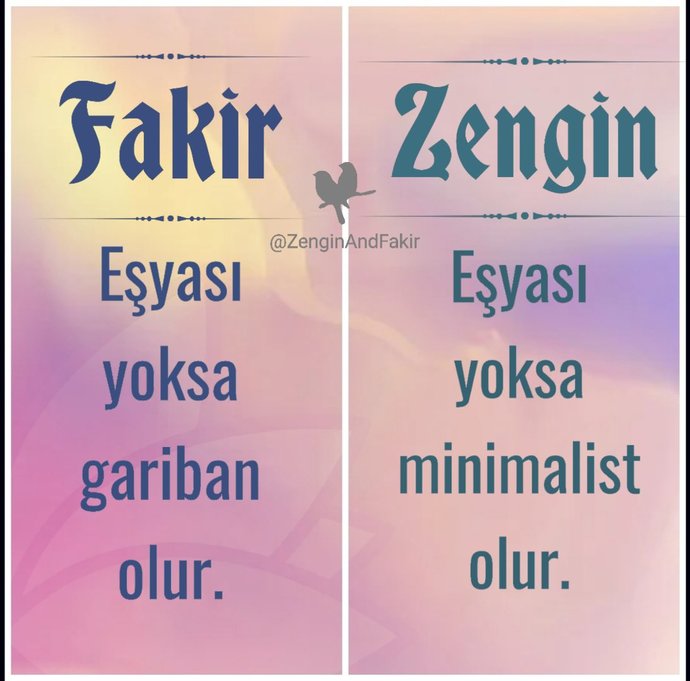 Zengin misiniz? yoksa , fakir mi ?