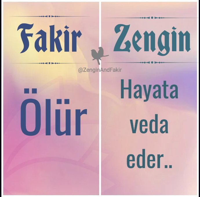 Zengin misiniz? yoksa , fakir mi ?