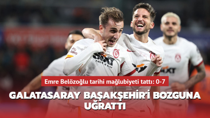 Başakşehir 0 - Galatasaray 7... Sarı kırmızılılar'dan tarihi fark ve şampiyonluk yolunda çok önemli 3 puan! Maçı nasıl buldunuz?
