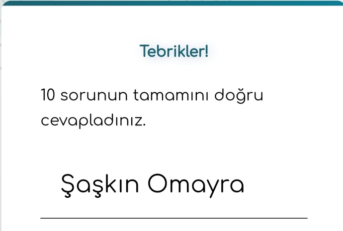 Süre biraz zorladı.