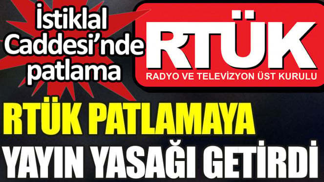 Patlama ile ilgili yayın yasağı getirildi? sizce amaç ne?