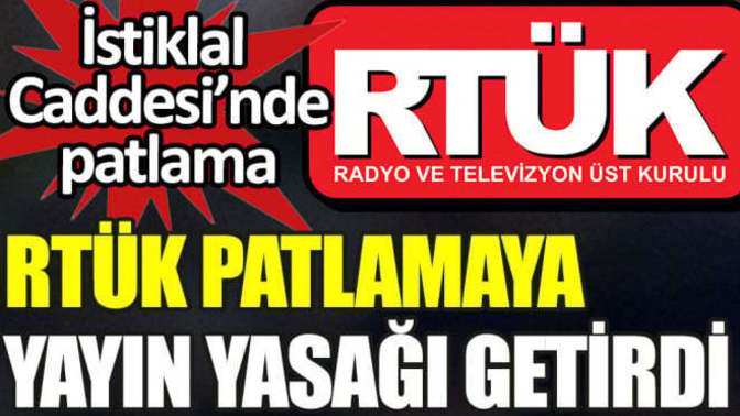 Patlama ile ilgili yayın yasağı getirildi? sizce amaç ne?
