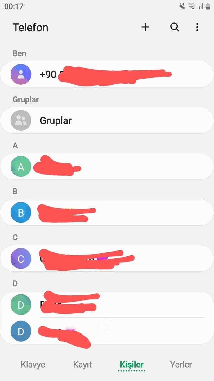 Arkadaşlar gördüğünüz gibi. "Ben" yazan kısimda benim numaramin gözükmesi gerekirken onun numarası gözüküyor