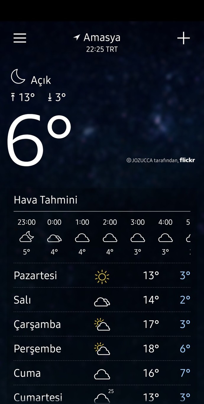 Şehrinizde hava kaç derece?