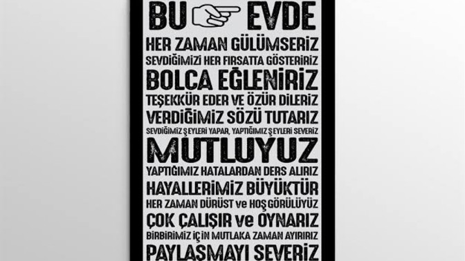 Evinizde yazılı bir kural var mı?