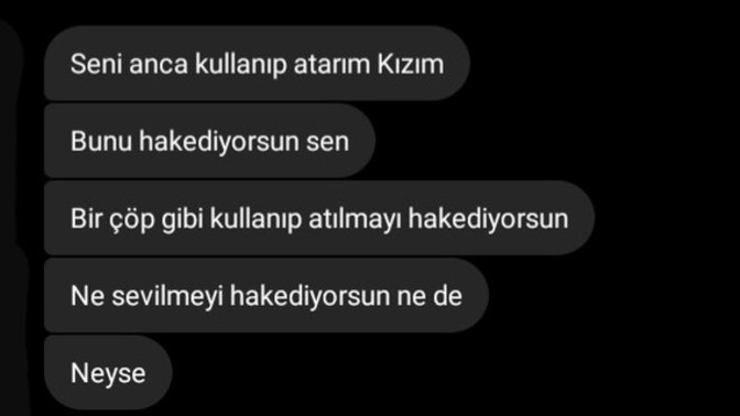 "Nazikçe" reddettiğim çocuğun bana yazdığı şeylere bakar mısınız?