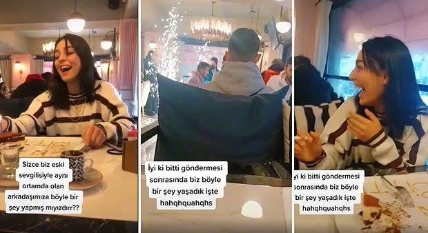 Gittiğiniz mekanda, eski sevgiliniz varsa orayı terk mi edersiniz yoksa takılmaya devam mı?