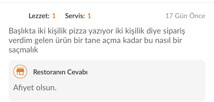 Dışarıdan yemek söylemeden önce yorumlarına dikkat ediyor musunuz?