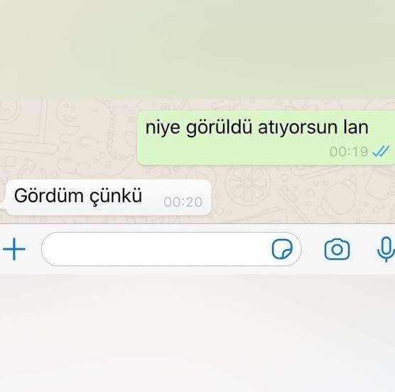 'Görüldü' yemeye tepkiniz ne olur?
