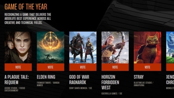 Game Awards "2022 Yılının En İyi Oyunu" adaylarını açıkladı! Senin için yılın oyunu hangisi?