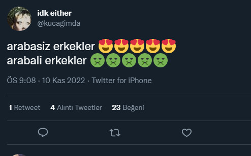 Erkekler, illa arabası olsun diye düşünen kızlar hakkında yorumunuz nedir?