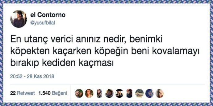 Hayatta ki en komik anınız neydi?