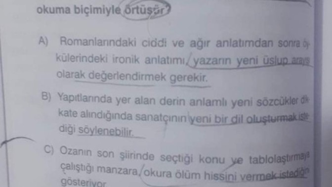 Bana cevap lütfen?