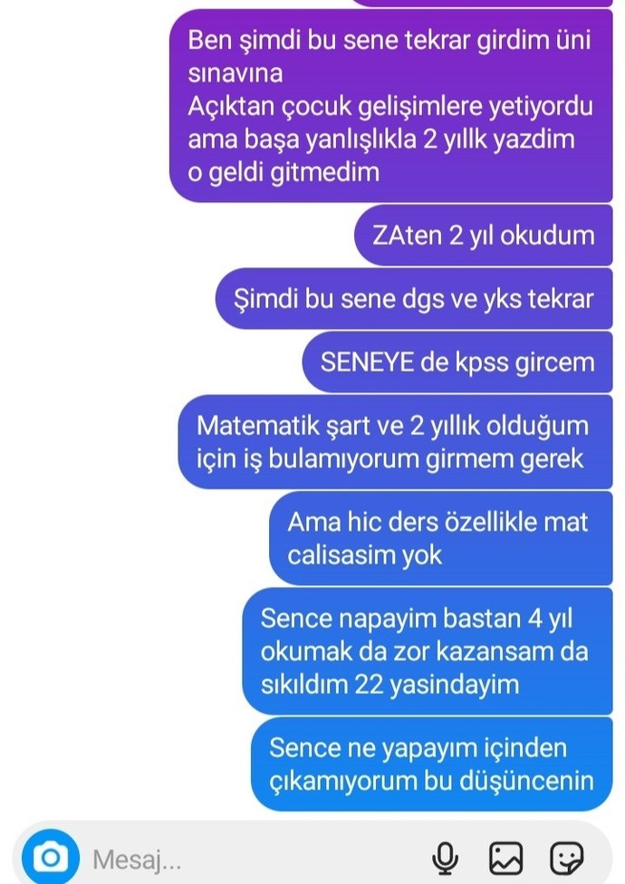 Fikir verir misiniz 22 yaşındayım bunlar zor geliyor?