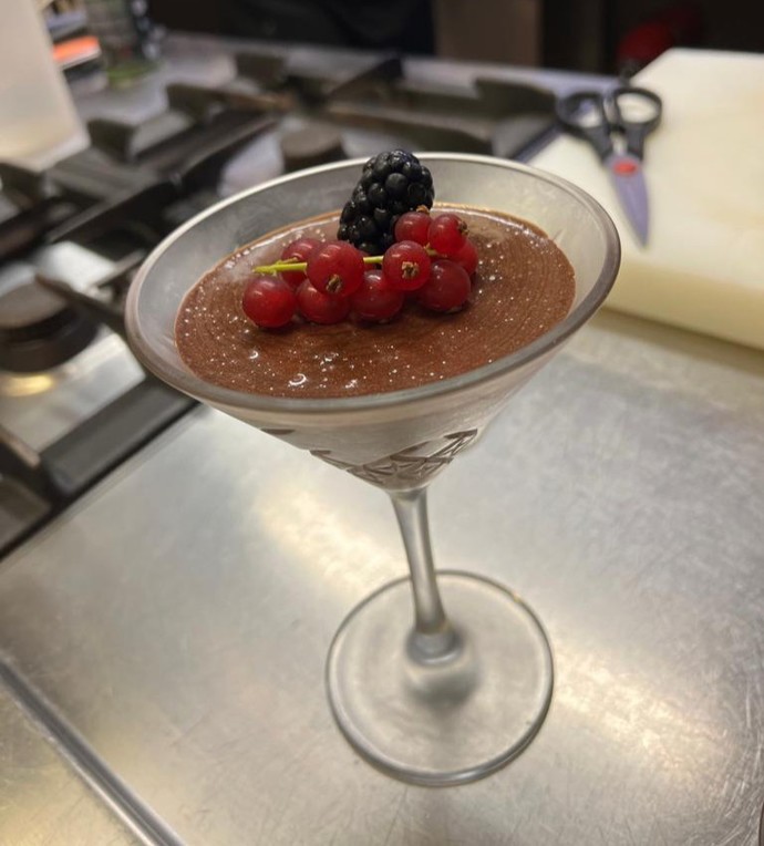 Chocolate Mousse yaptım, nasıl gözüküyor?