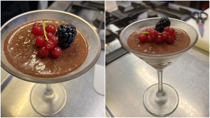 Chocolate Mousse yaptım, nasıl gözüküyor?