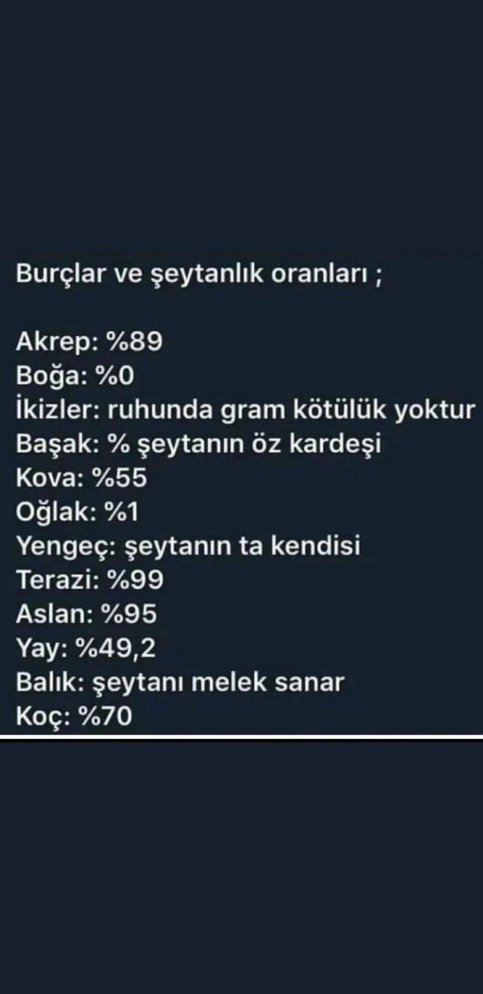 Evettt sizin burcunuz nedir 😃😃?