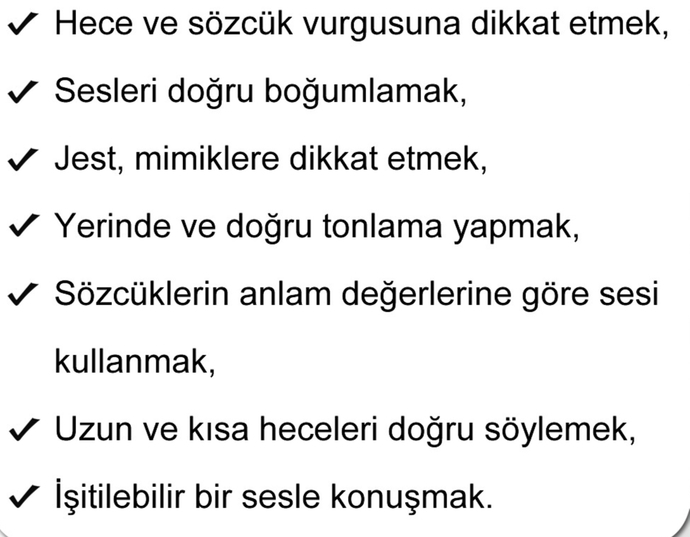 Evrensel diksiyon kurallarına dikkat ediyor musunuz?