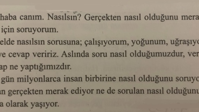 Peki… Sen Nasılsın?