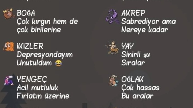 Şu sıralar burçların durumu nedir?