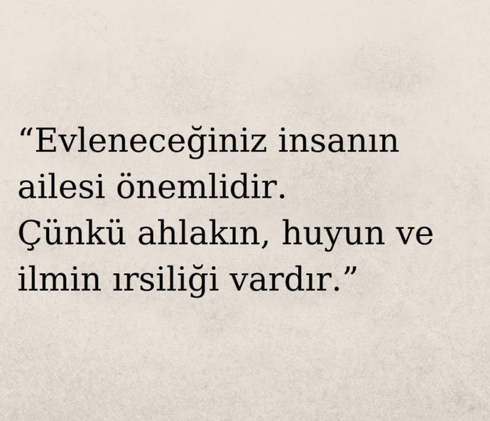 Evleneceğiniz insanın ailesi önemli midir? Neden?