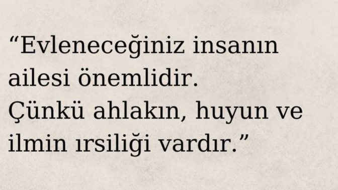 Evleneceğiniz insanın ailesi önemli midir? Neden?