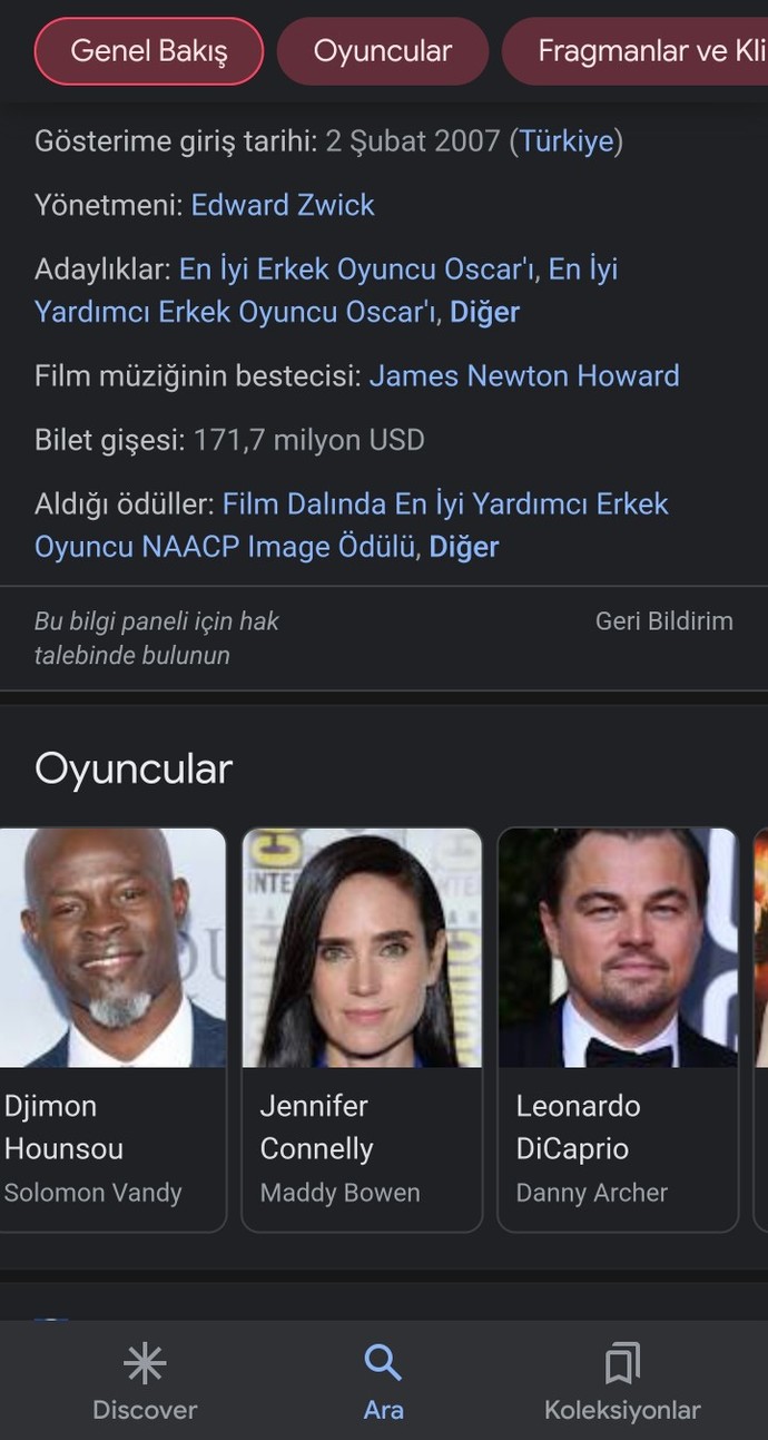 Kanlı Elmas filmini izlediniz mi? İzleyen arkadaşlar nasıl filmdi sizce 🎥🎬🍿?