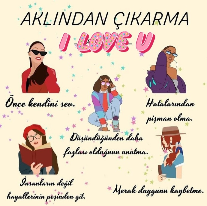 Kendini önemse, sev, şımart.. seni sen olduğun için sev...💖